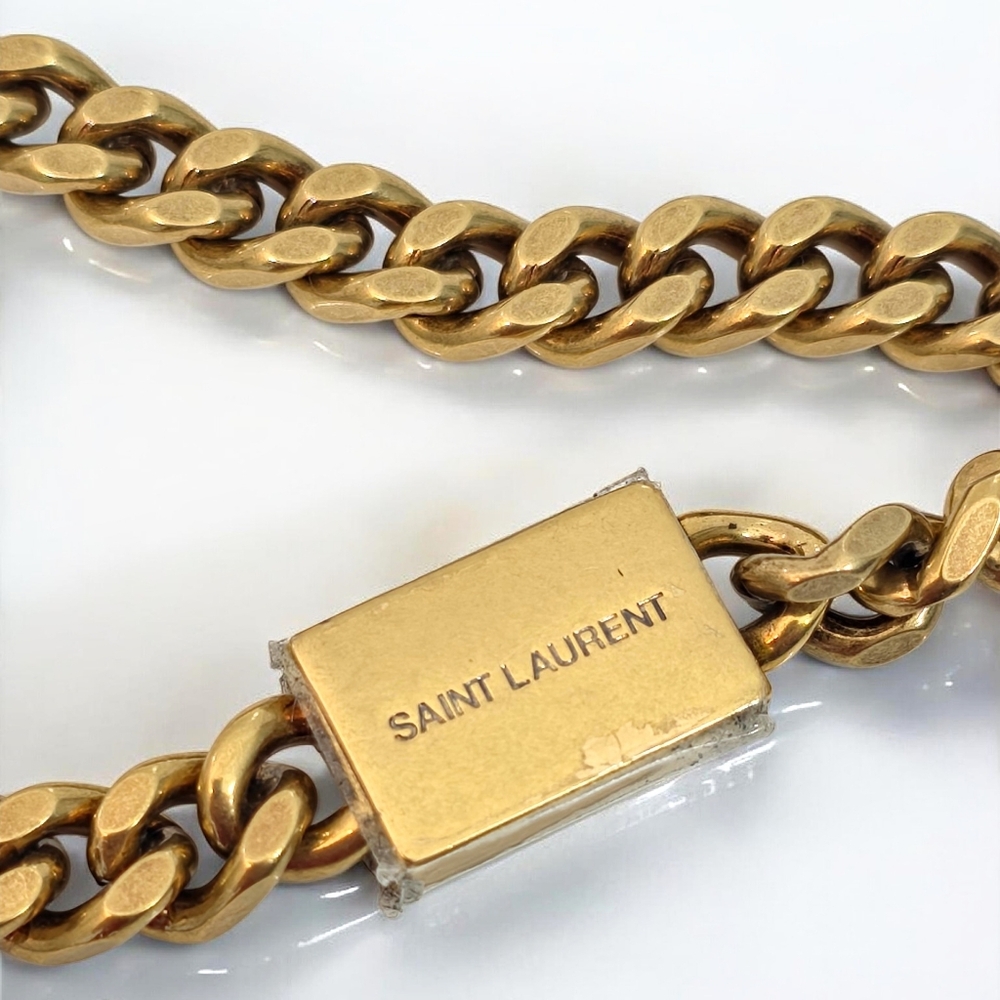 ✨️Authentic Saint Laurent Kate Small Chain Bag in Blue tweed  - Picture 8 of 16